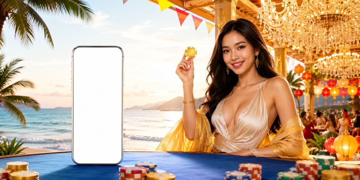 Người dùng đang đăng ký tài khoản cá cược thể thao bên bờ biển Côn Đảo
