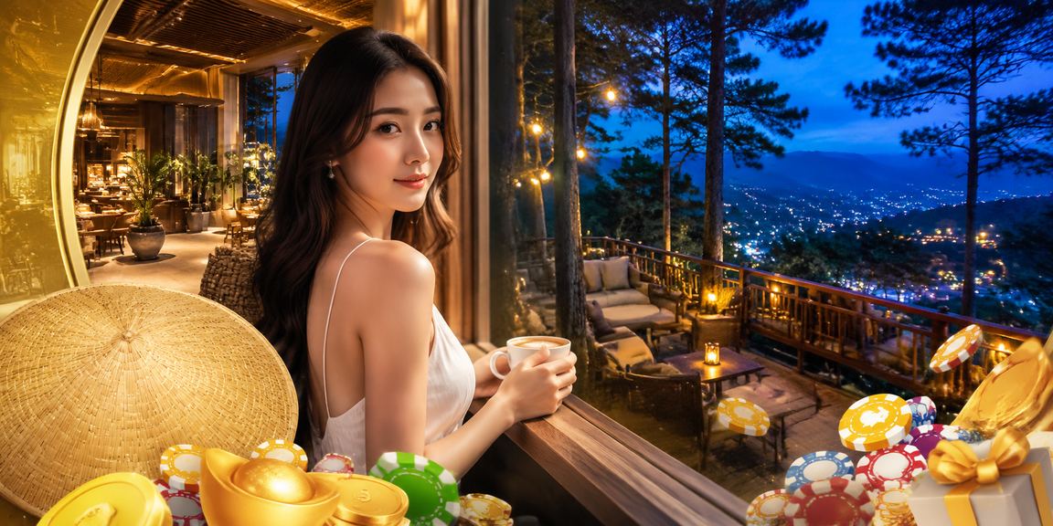 Người phụ nữ đội nón lá tại Đà Lạt theo dõi sự kiện thể thao trên điện thoại
